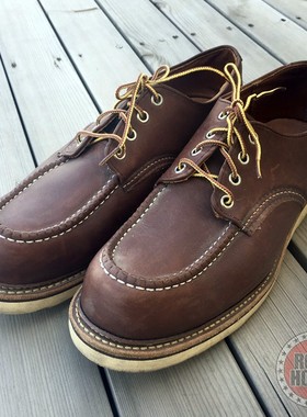 闲置R*E*D W*I*N*G*红*翼8109矮帮牛皮11D男士靴子