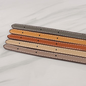 1.2针扣款 窄肩带女包包带子斜跨细包带配件单买替换背包带荔枝纹