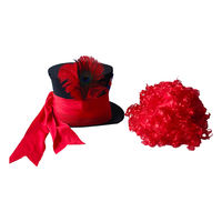 Cosplay Halloween magic hat, Alice in Wonderland, Mr. Hat costume, Mr. Mad Hatter, adult top hat thumbnail 5