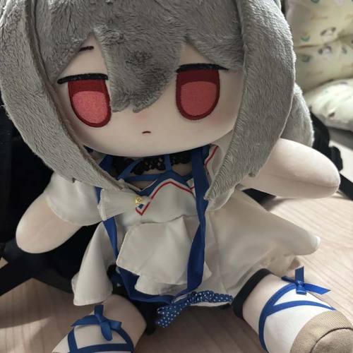 斯卡蒂明日方舟30cm主图娃棉花娃娃衣服可爱裙装游戏周边同人Q版