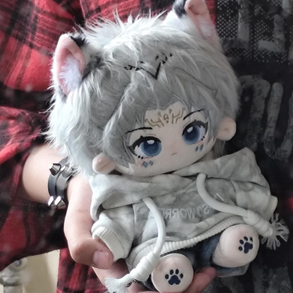 原创王者荣耀百里守约谧守棉花娃娃20cm帅气男娃可爱礼物毛绒玩偶