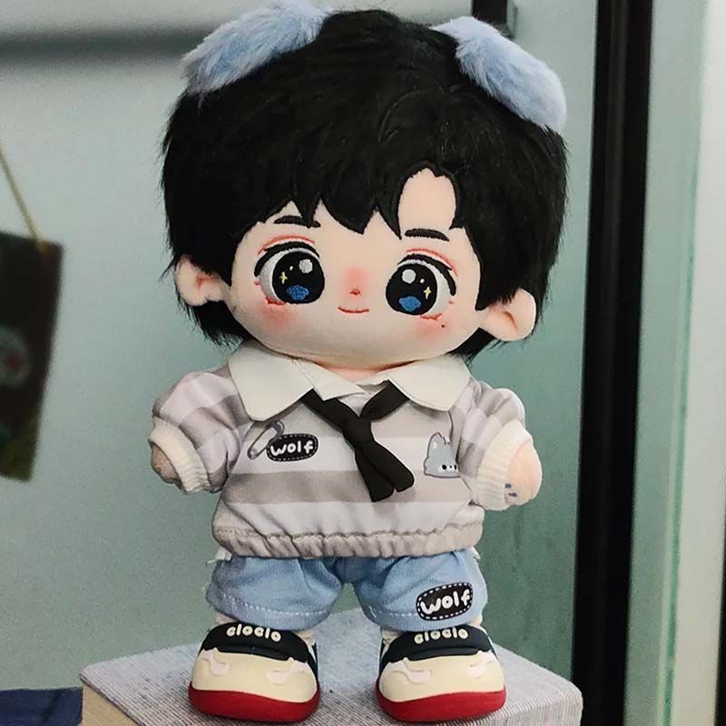 鹭好好十个勤天鹭卓属性20cm棉花娃娃帅气明星毛绒公仔礼物Q版