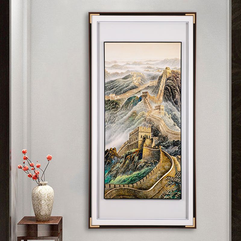 进门手工高档入户客厅万里长城