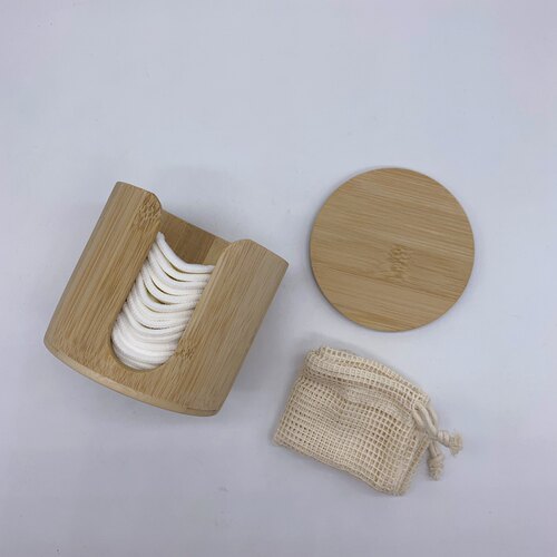 Reusable Bamboo Makeup Remover Pads 16pcs 环保纯棉可洗卸妆巾