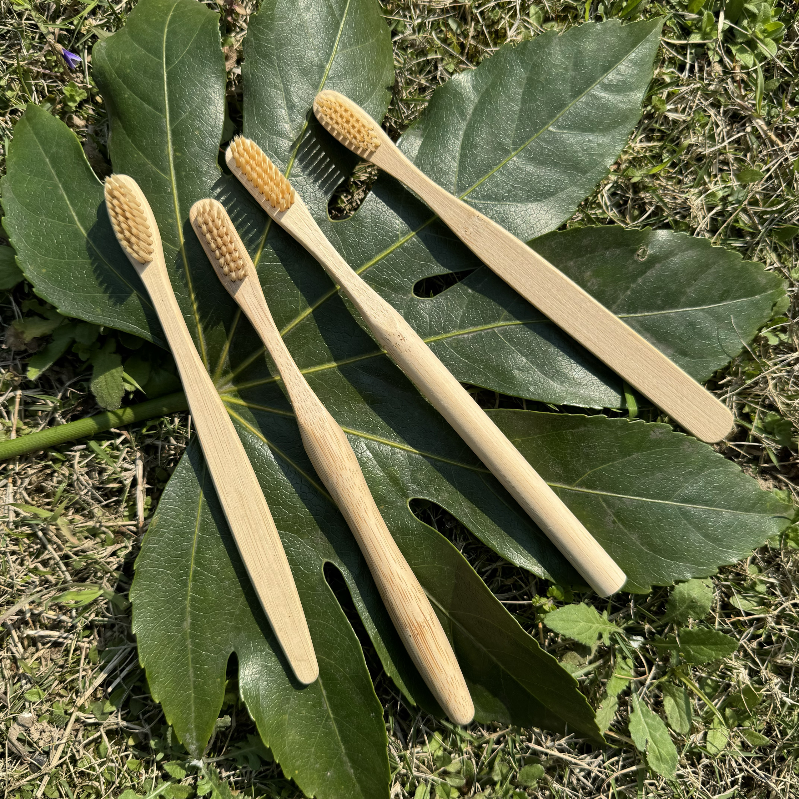 竹纤维毛牙刷 竹制 软毛木头牙刷 bamboo toothbrush