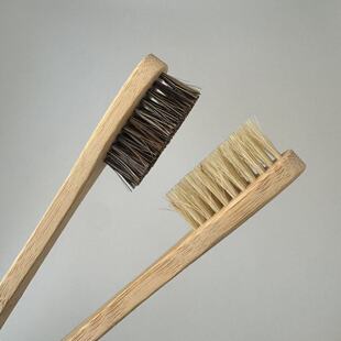 马毛软毛可降解天然竹制零塑料环保家用猪鬃成人男士 硬毛竹柄牙刷