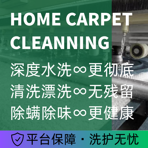 【4平方米内】机织羊毛地毯深度清洗上门取件 烘干除螨除异味除臭