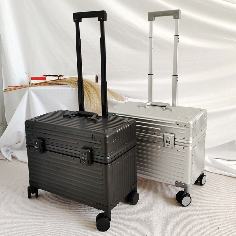 出口日本鋁鎂合金18拉桿箱 男 登機20旅行箱攝影行李箱25寸上翻蓋