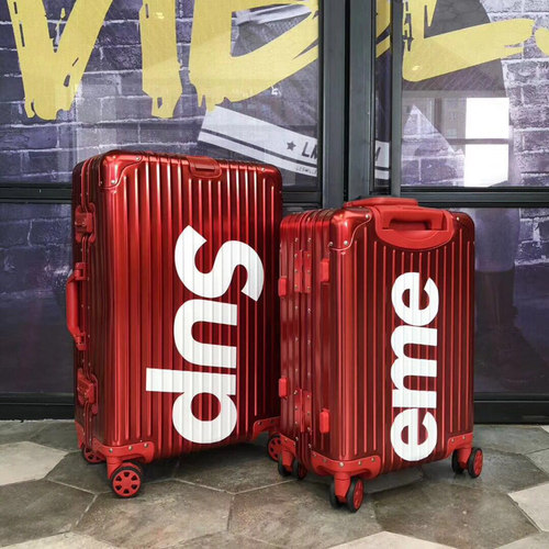 SUP字母定制全金属合金网红箱包