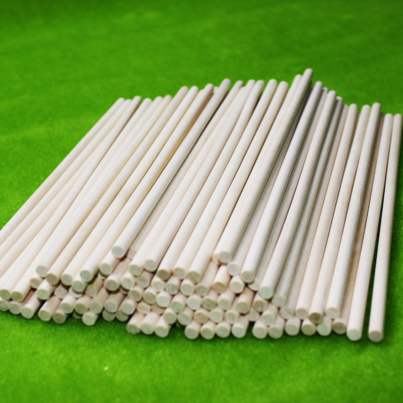 圆木棒圆木棍包邮雪糕棒手工建筑diy小屋模型材料实木桦木小木棒