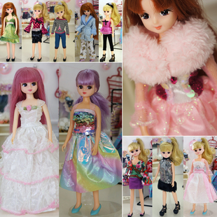 丽佳小布杰西伍娃娃衣服 6分娃25CM丽嘉服装公主裙休闲换装配饰