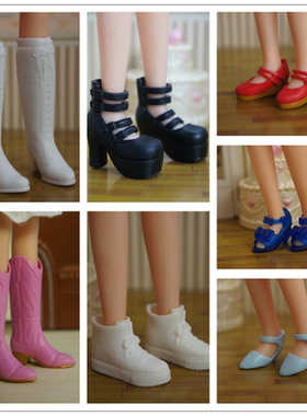 丽嘉娃娃鞋6分AZONE14体心 烂草莓 licca丽佳平脚娃娃鞋子