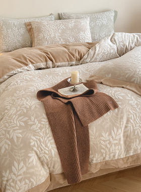 可定制加厚雕花绒保暖四件套任意尺寸被套230x230x250x248x248cm