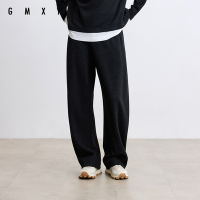 古木夕羊气质减龄宽松弧线分割弯刀裤女2025冬季新款GR57141019