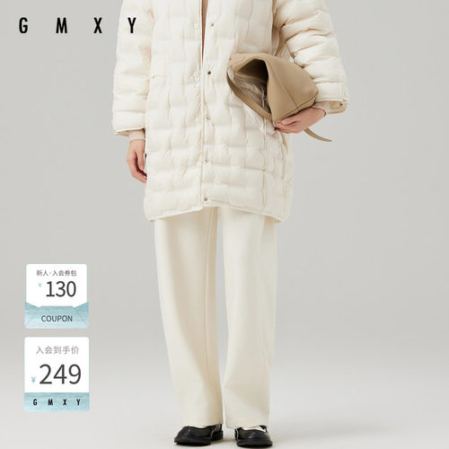 古木夕羊冬季新品灯芯绒弯刀裤女GS470142008