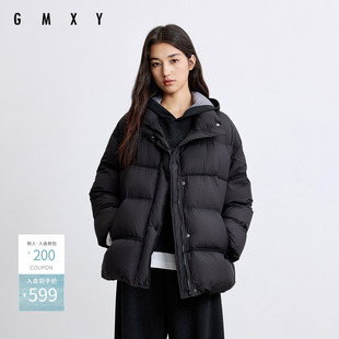 古木夕羊冬季新款纯色保暖加厚90鸭绒羽绒服女GR57012035