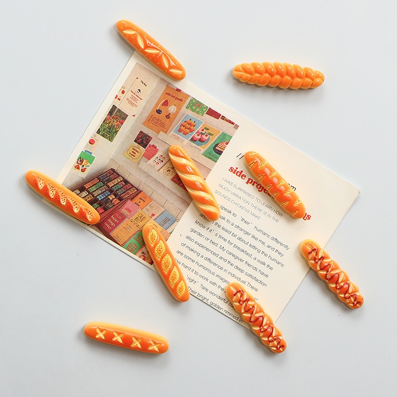 仿真微缩食玩法棍树脂磁吸冰箱贴创意黑白板照片墙留言板固定磁贴