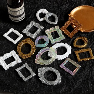 仿真复古巴洛克系列相框树脂配件diy奶油胶手机壳冰箱贴饰品配件