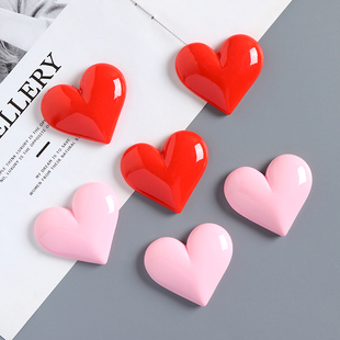 大号亮面爱心桃心树脂小配件手工diy奶油胶手机壳冰箱贴饰品配件