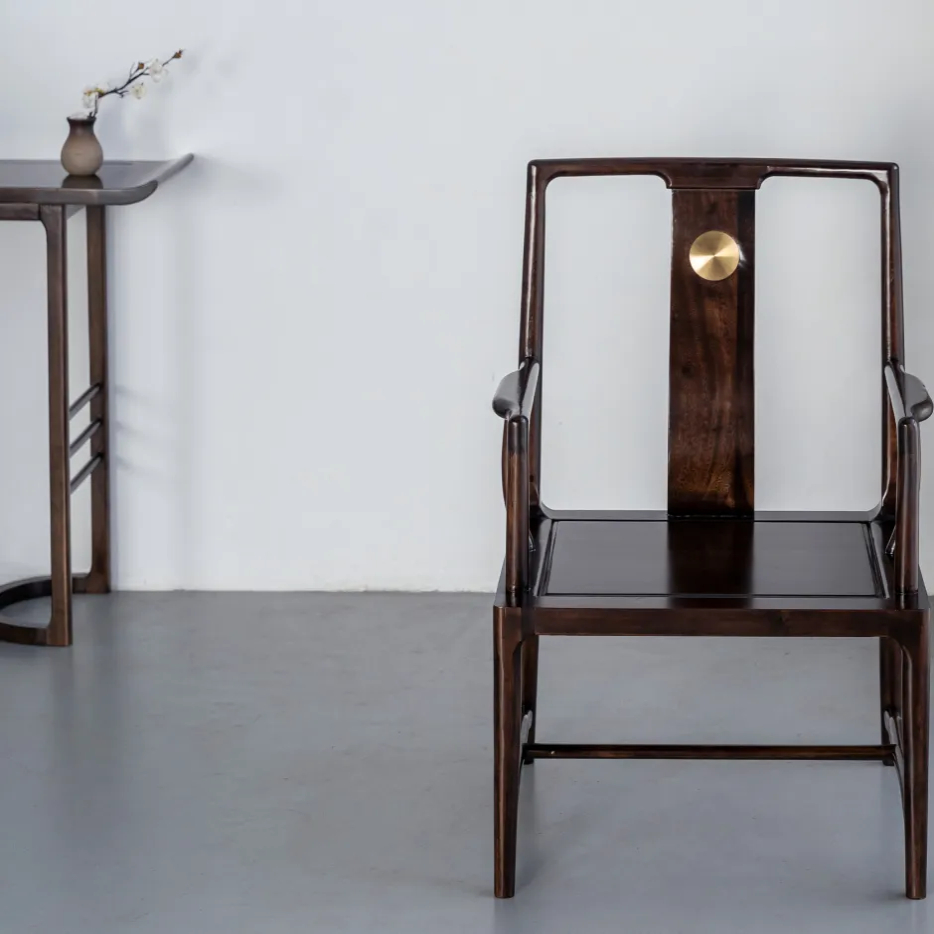 实木家具简约围椅榫卯茶室