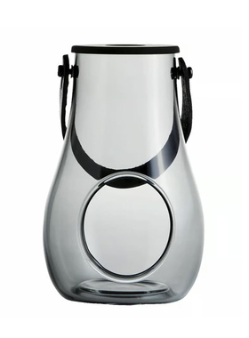 丹麦进口holmegaard手提防风烛台悬挂蜡烛灯笼插花器花瓶水晶玻璃