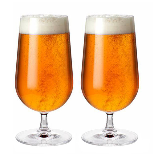 丹麦rosendahl无铅玻璃啤酒对杯