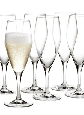 丹麦进口holmegaard高脚香槟杯甜酒杯起泡酒杯鸡尾酒杯6件套230ml