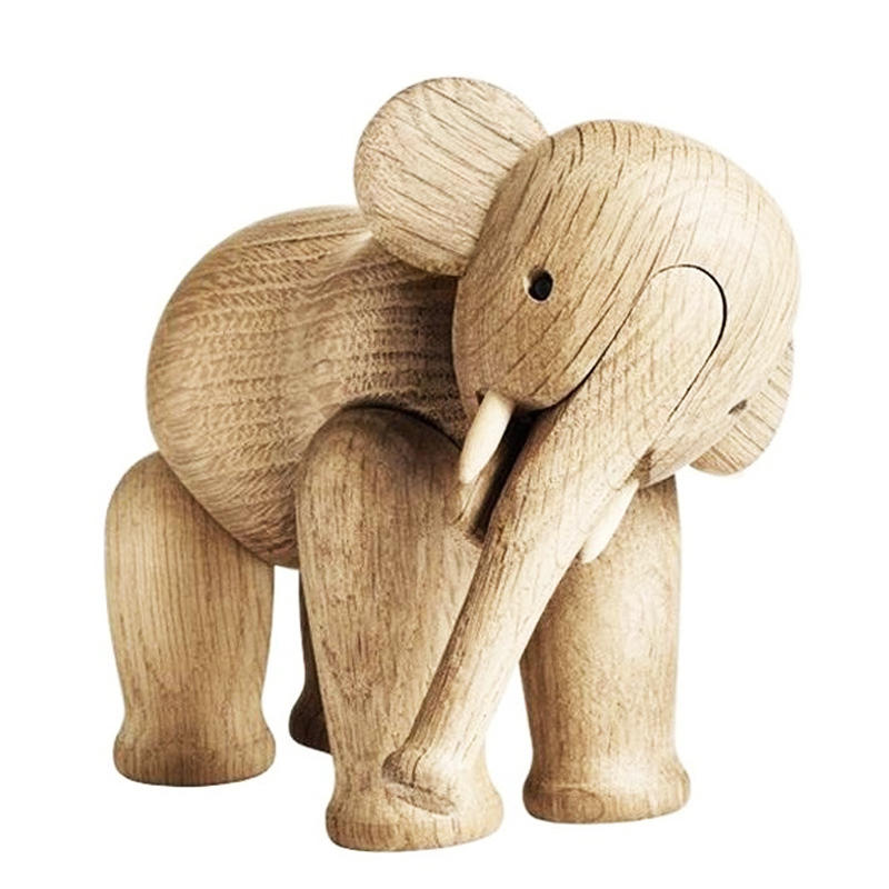 丹麦rosendahl创意木制大象玩具