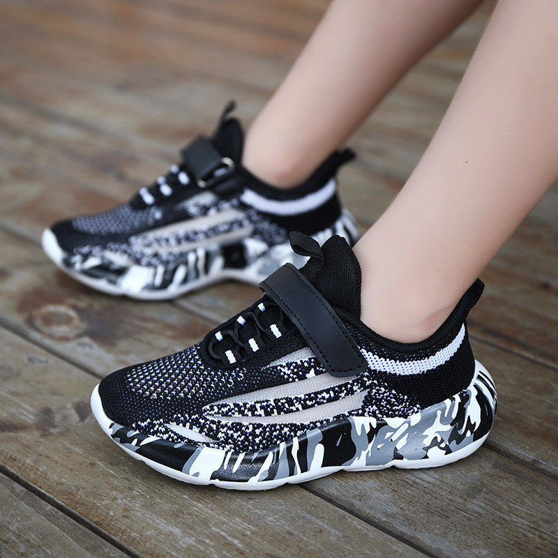 28-40码男女童运动鞋春秋镂空儿童潮轻便软底跑步网面透气单网鞋