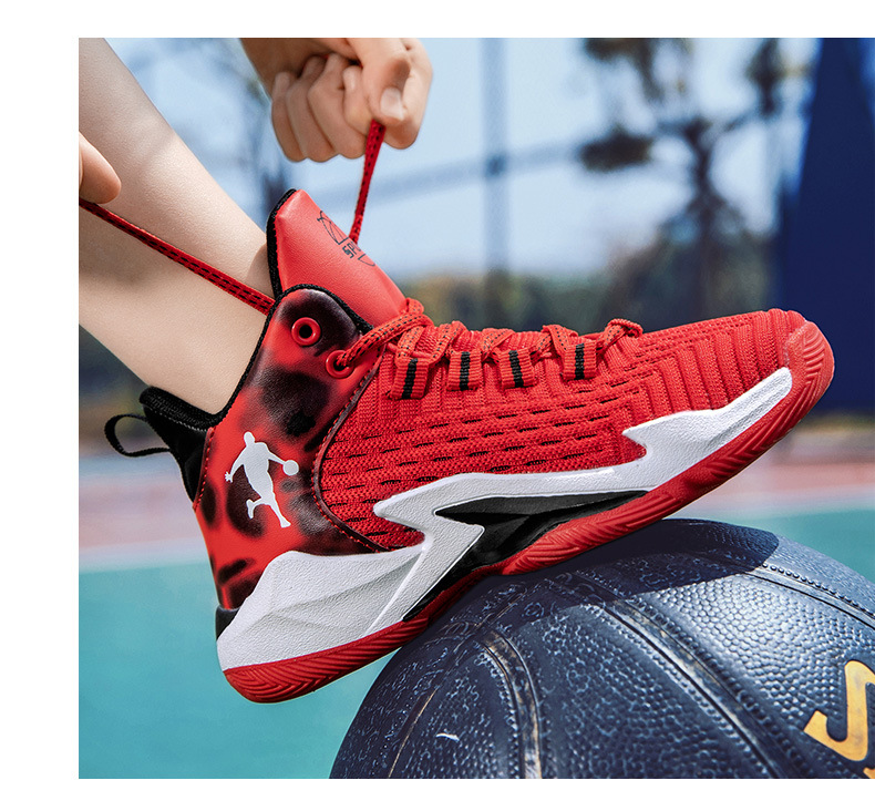 儿童篮球鞋春秋男女新款透气