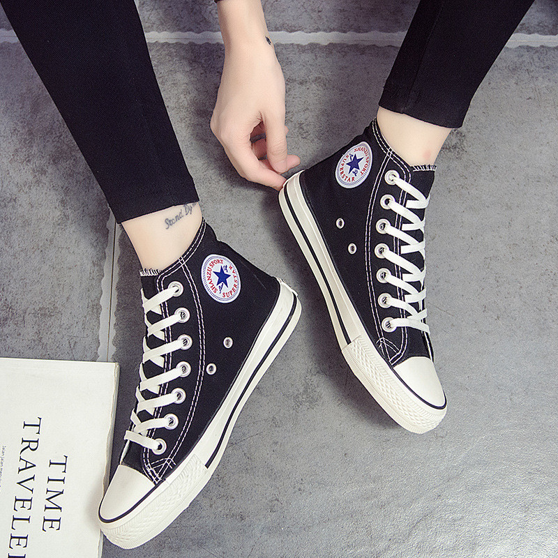 耐磨复刻47码男女舒适高帮帆布鞋