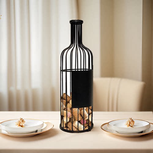 欧式纯手工铁艺酒塞摆件装饰品