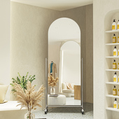 服装 店试衣镜全身穿衣镜可移动瘦身美白落地女装 店网红滚轮大镜子