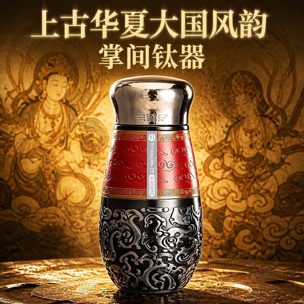 轻奢高端纯钛保温杯情人节礼品杯