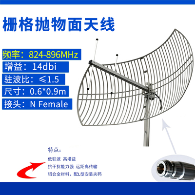 824-896MHz抛物面定向天线