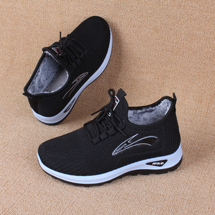 速抢断码清仓特价处理冬季女鞋加绒加厚保暖棉鞋妈妈老人女士运动