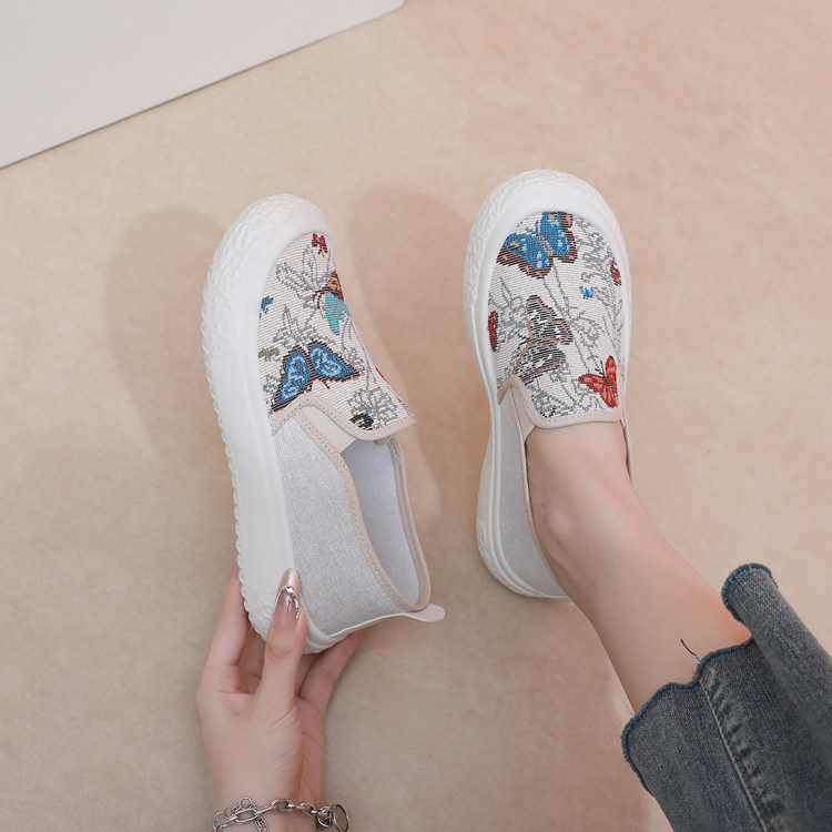 断码清仓特价亏本处理舒适厚底防滑老北京布鞋女上班平底妈妈单鞋