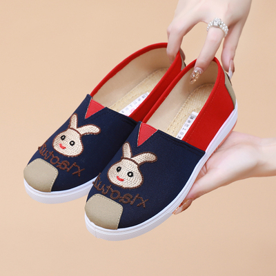 断码清仓亏本处理特价防滑软底老北京布鞋女平底上班干活妈妈单鞋