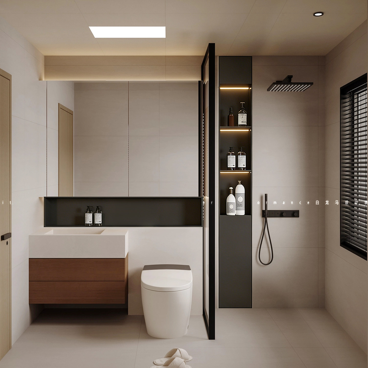 不锈钢壁龛嵌入式卫生间置物架浴室成品分层隔板内嵌柜电视机马桶