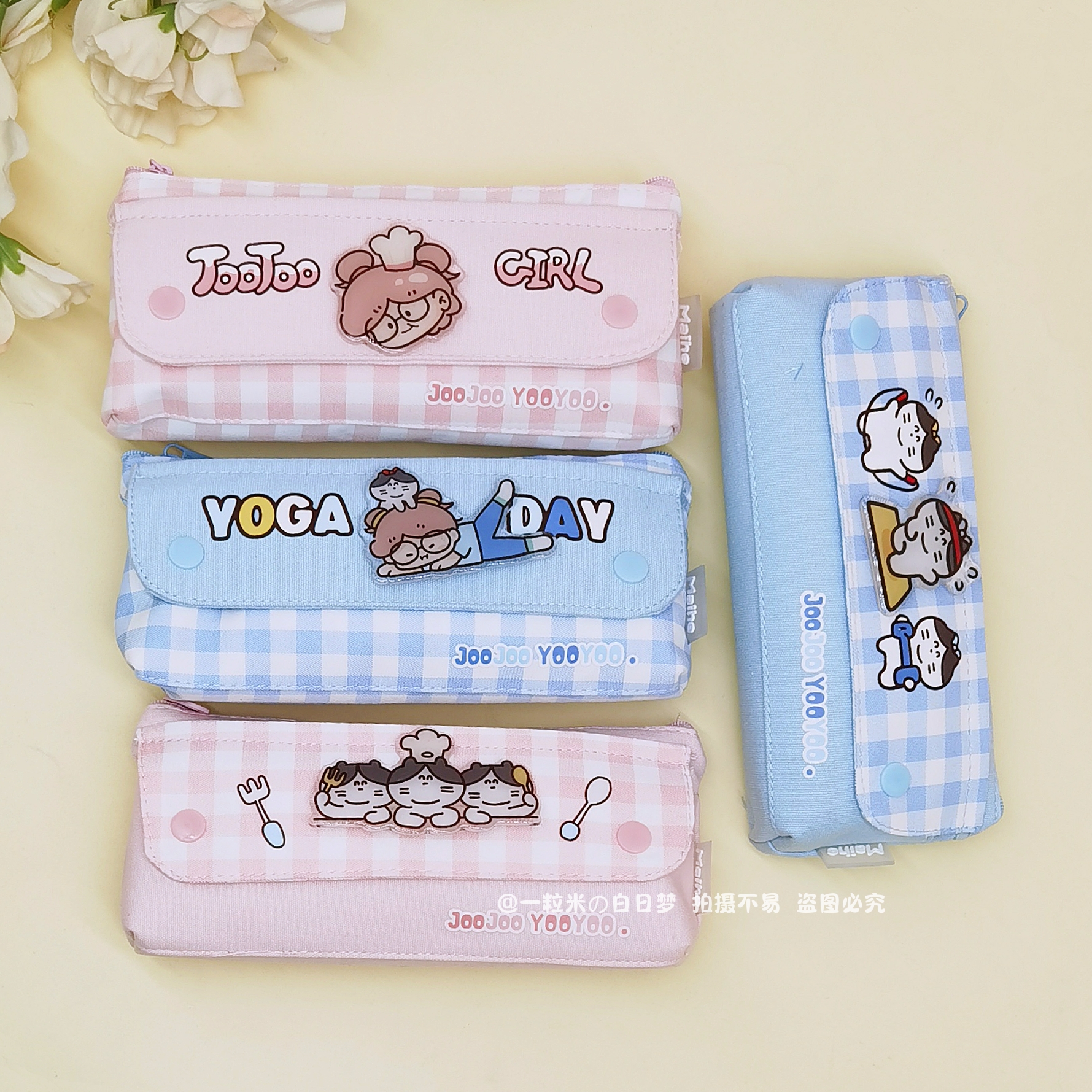 日系小清新卡通笔袋文具化妆刷