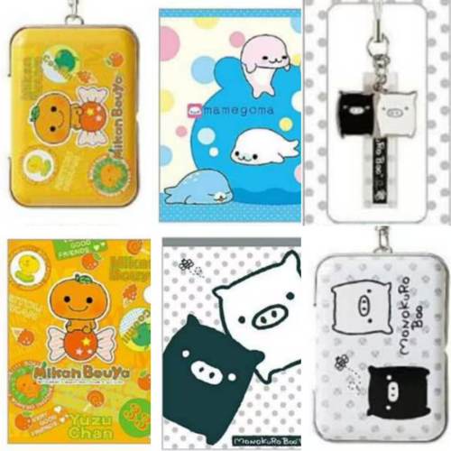 4月日本sanx小橘子黑白猪文具