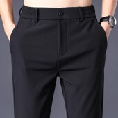 男士 青少年透气速干直筒轻奢商务裤 夏季 休闲长裤 子 薄款 冰丝西裤