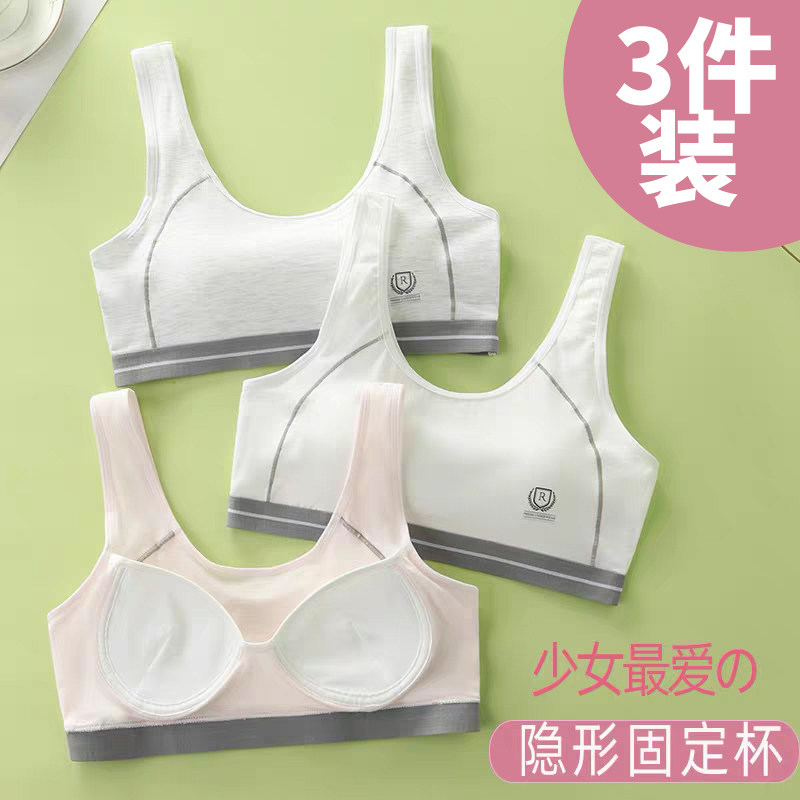 10.28  品牌隐形二阶少女文胸（3条装）