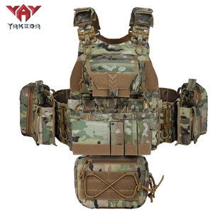 雅科达战术背心户外军迷molle模块化多功能防护马甲下场全套装备