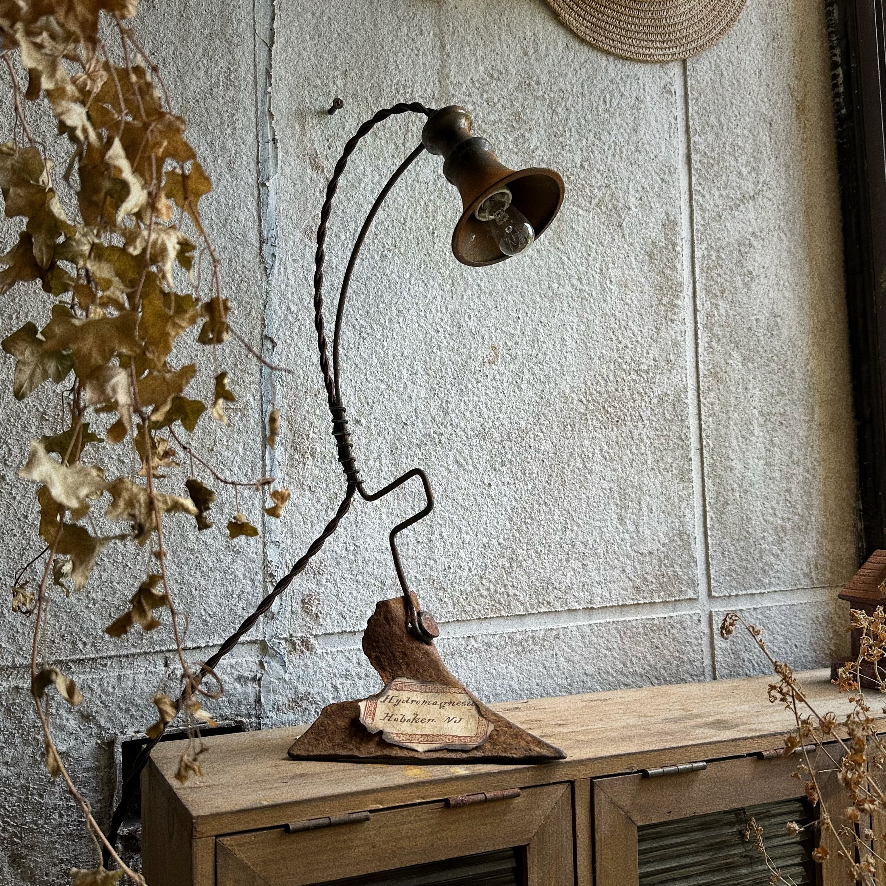 vintage中古风台灯民宿装饰氛围摆件咖啡馆复古做旧装饰灯摆件