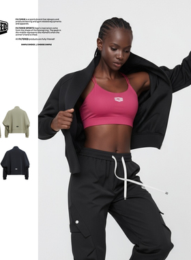 FILTERED休闲外套女春秋冬宽松运动风蝙蝠袖长袖披肩瑜伽开衫上衣