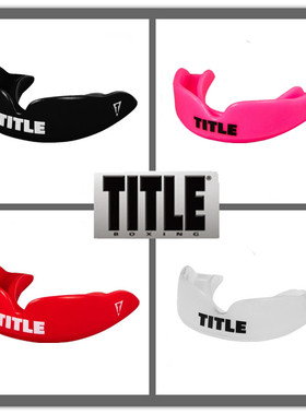 现货TITLE 彩色护齿泰拳格斗拳击健身训练男女儿童专业成人牙套