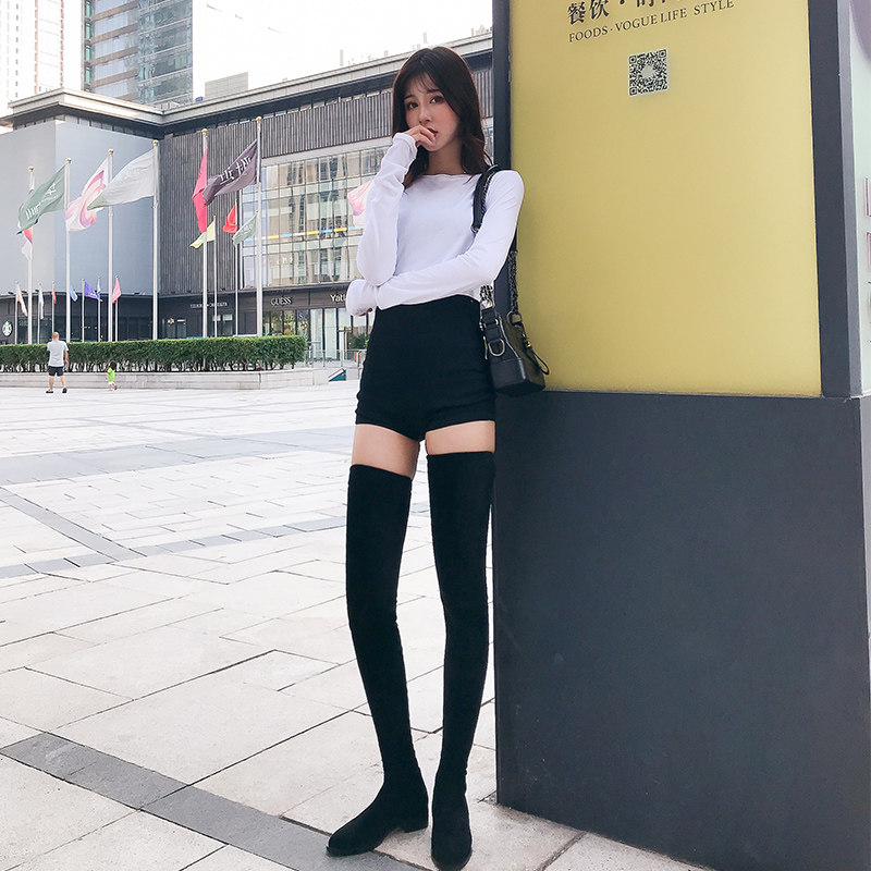 70厘米超长过膝长靴女平底加长款到大腿根的长靴显瘦长筒靴女过膝