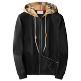 F6077-27060-P1502025新款秋冬男士连帽开衫大码卫衣，男装卫衣，钱塘6077