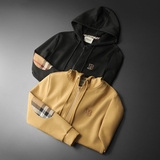 F6077-27016-P1502025新款秋冬男士连帽开衫大码卫衣，男装卫衣，钱塘6077